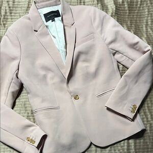 Banana Republic Light Blush Pink Single-Button Blazer